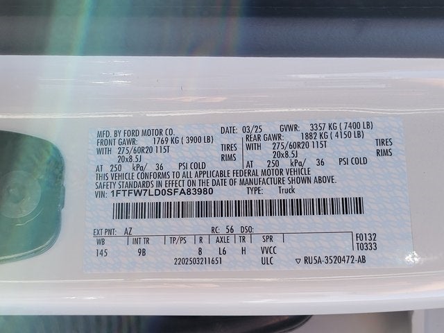 2025 Ford F-150 Platinum