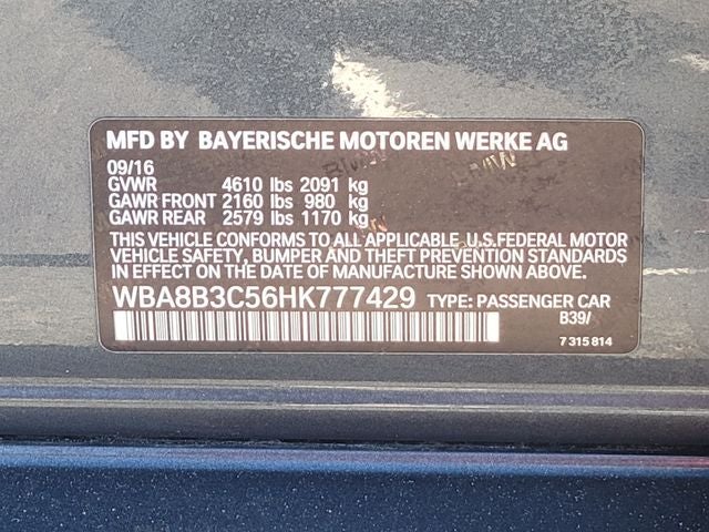 2017 BMW 3 Series 340i