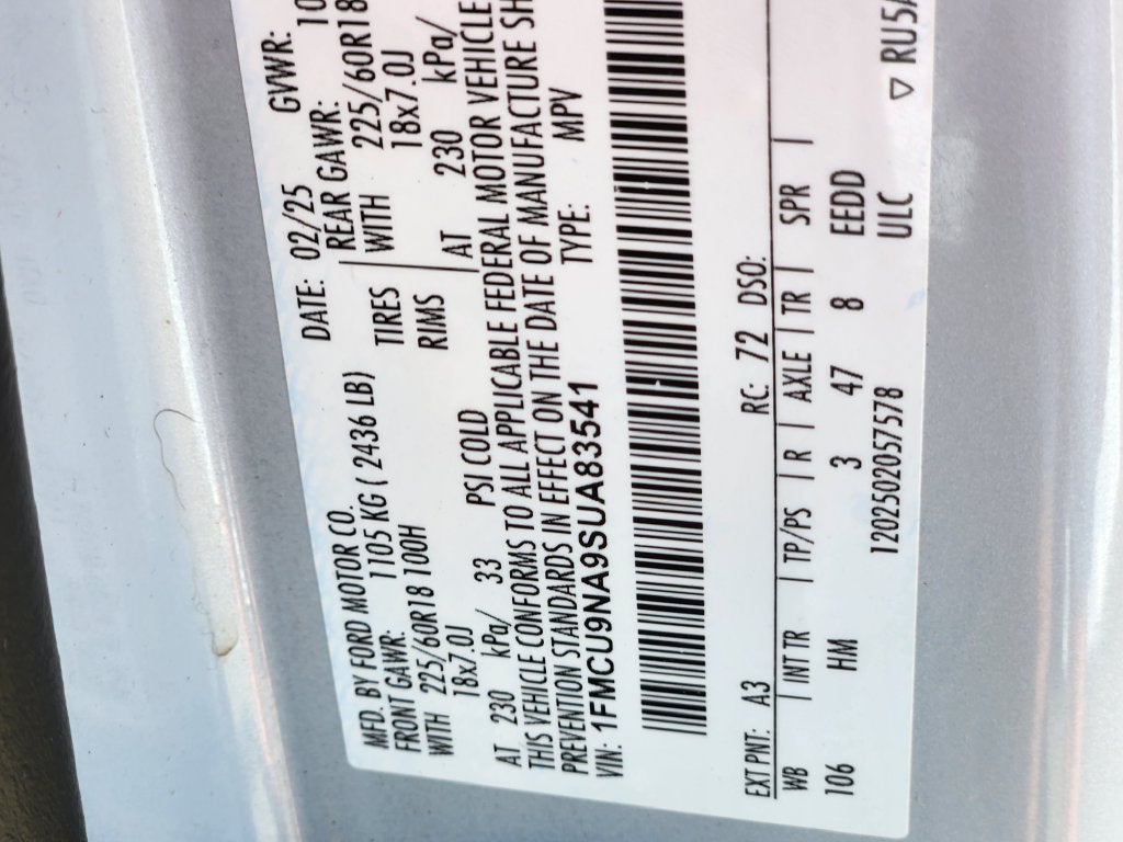 2025 Ford Escape ST-Line Select