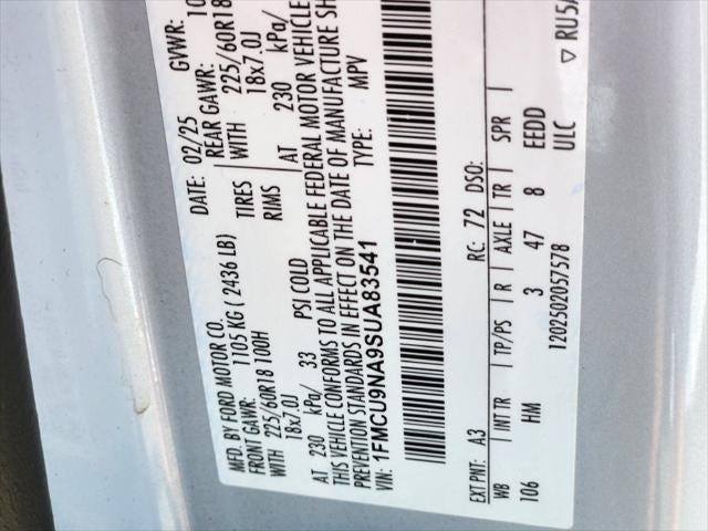 2025 Ford Escape ST-Line Select