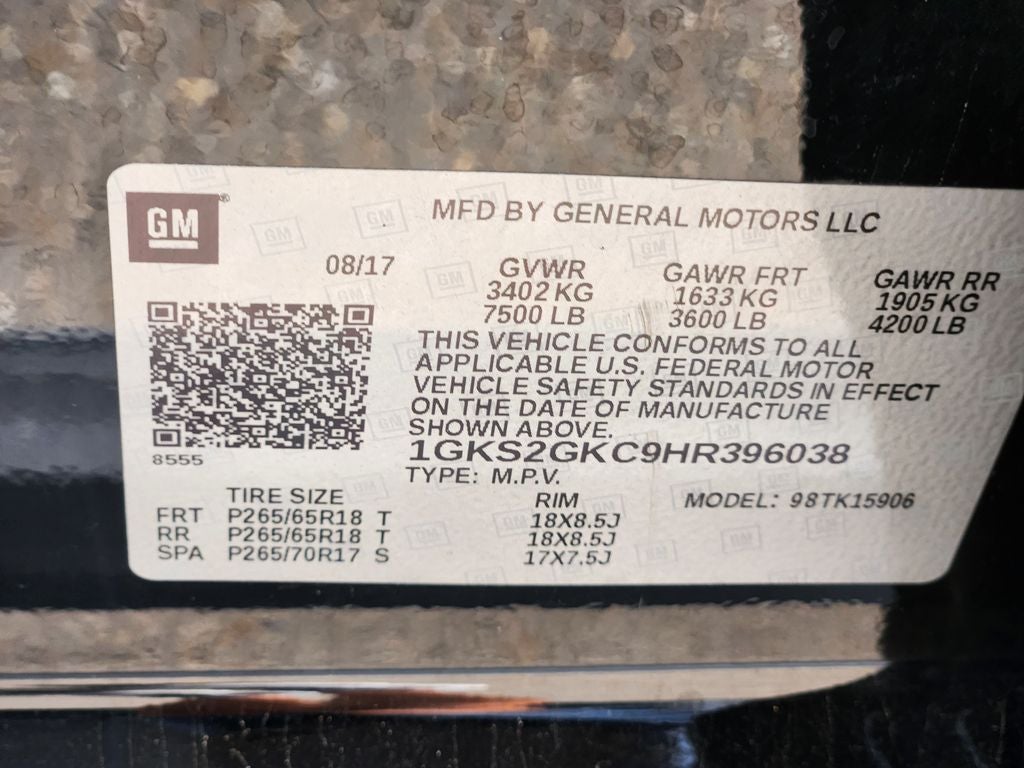 2017 GMC Yukon XL SLT