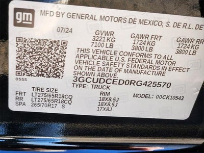 2024 Chevrolet Silverado 1500 4WD Crew Cab Short Bed Custom Trail Boss