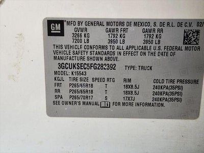 2015 Chevrolet Silverado 1500 2LZ