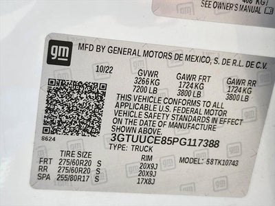 2023 GMC Sierra 1500 4WD Crew Cab Standard Box Elevation