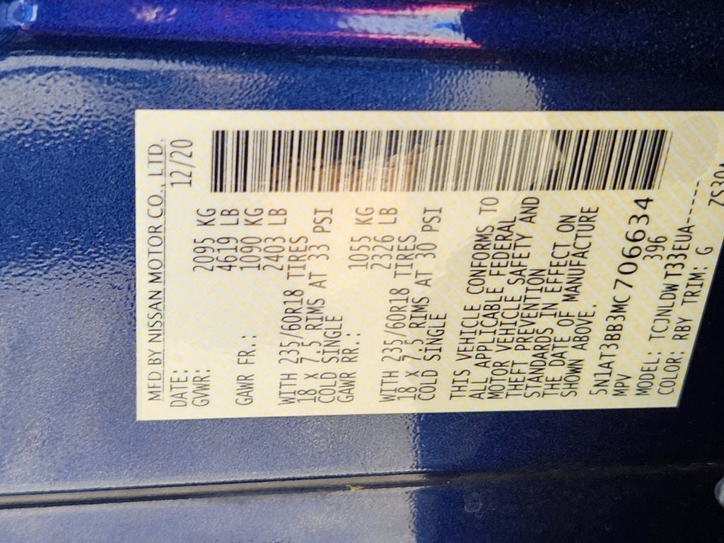 2021 Nissan Rogue SV Intelligent AWD