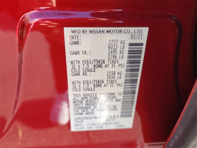 2021 Nissan Frontier PRO-4X