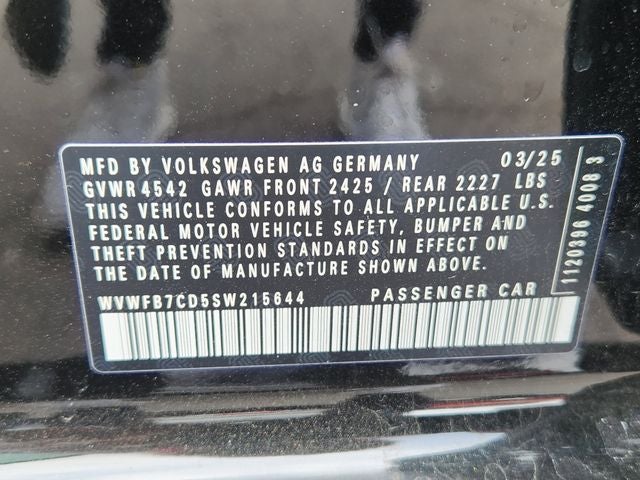 2025 Volkswagen Golf R Black Edition