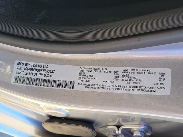 2025 RAM 1500 Big Horn/Lone Star