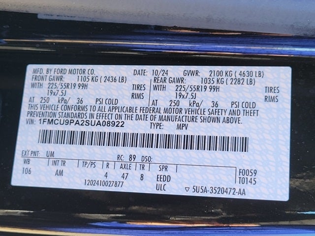 2025 Ford Escape ST-Line Elite