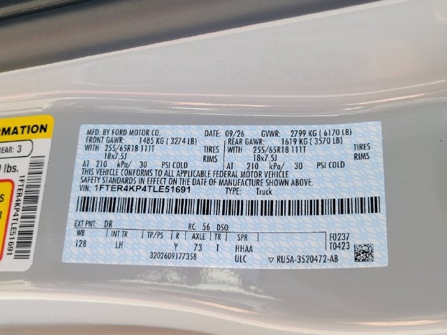 2026 Ford Ranger Lariat