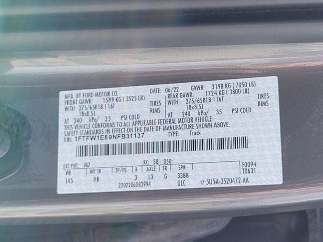 2022 Ford F-150 Lariat
