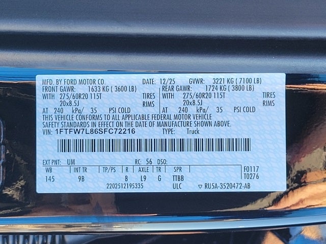 2025 Ford F-150 Platinum