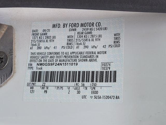 2022 Ford Transit Connect XLT