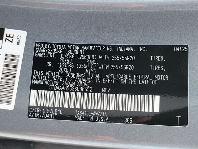 2025 Toyota Grand Highlander Platinum