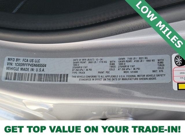 2025 RAM 1500 Big Horn/Lone Star