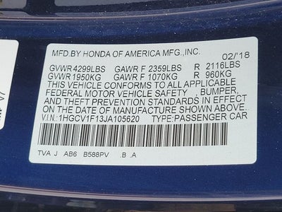 2018 Honda Accord LX