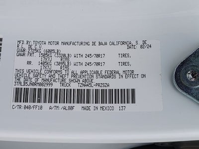 2024 Toyota Tacoma SR5