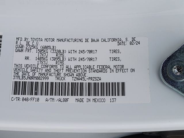 2024 Toyota Tacoma SR5