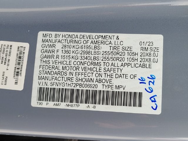 2023 Honda Pilot Touring
