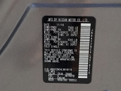 2020 Nissan Armada SL